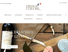 Tablet Screenshot of frenchflavour.co.uk